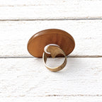 Anillo resina camel XL