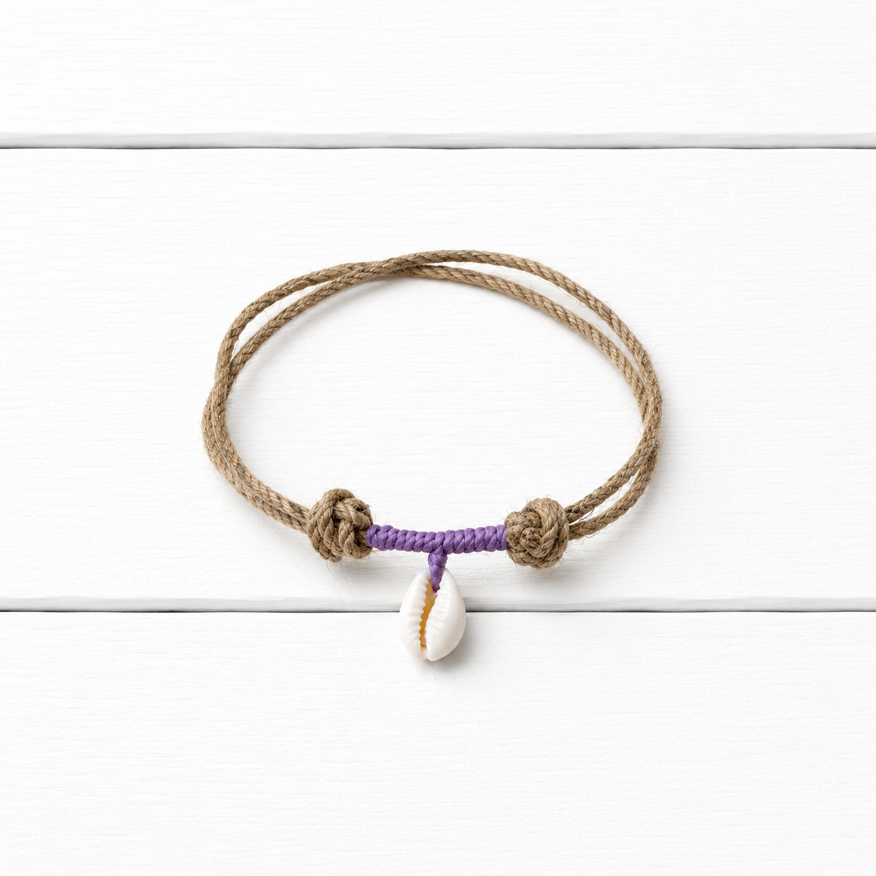 Pulsera concha morado