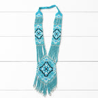 Collar miyuki babero azules