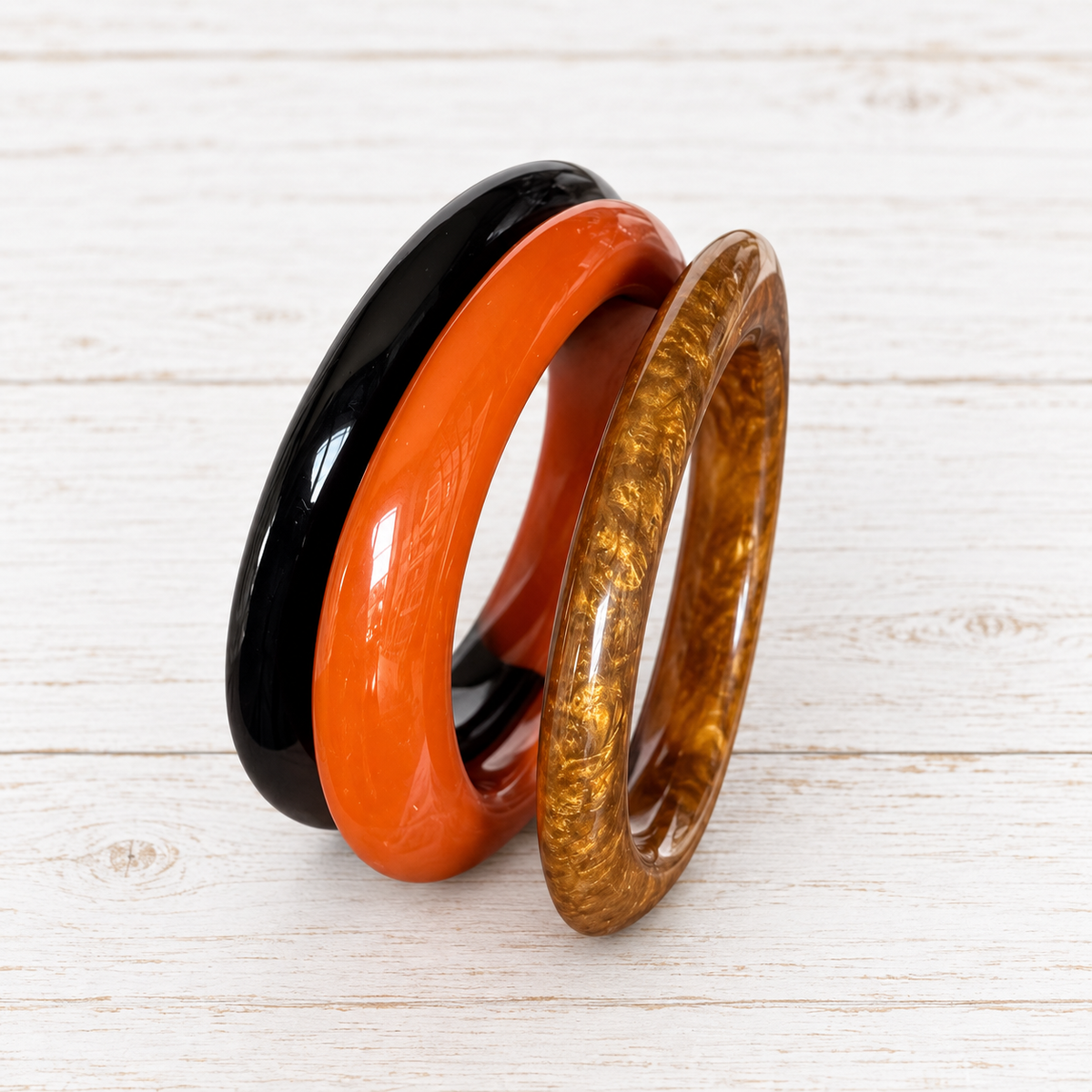 Pulsera resina negra