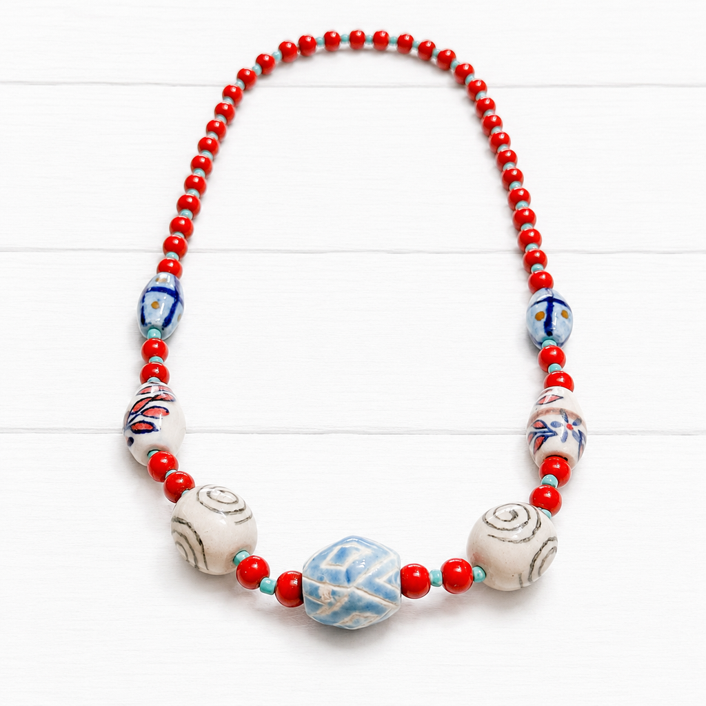 Collar cerámica color 1