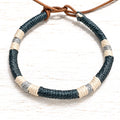 Pulsera cuero gris