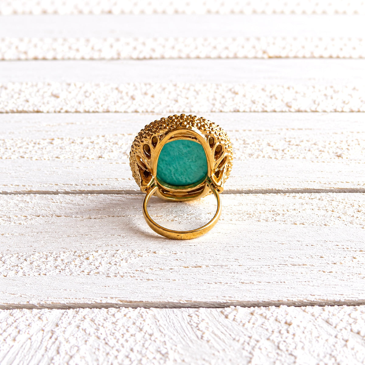 Anillo amazonita XL