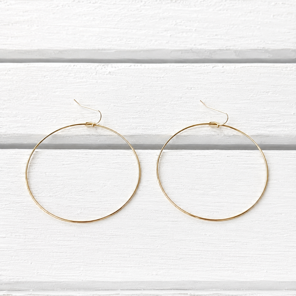 Pendientes aro fino grande