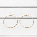 Pendientes aro fino grande