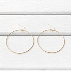 Pendientes aro fino grande