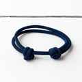 Pulseras nudos azul marino