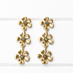Pendientes flor cinco pétalos