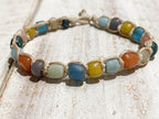 Pulsera piedras mix macramé