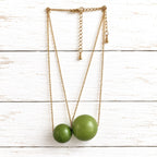Gargantilla bola verde