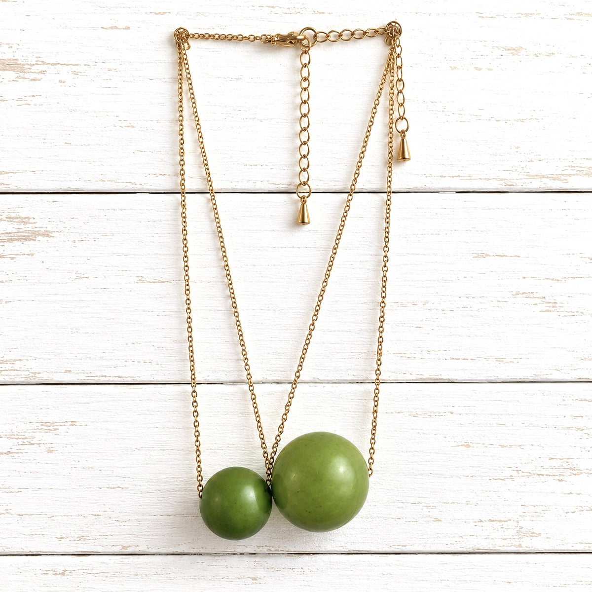 Gargantilla bola verde