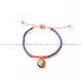 Pulsera cascabel lavanda/naranja