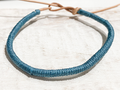 Pulsera cuero azul