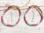 Pulsera cuero fresa