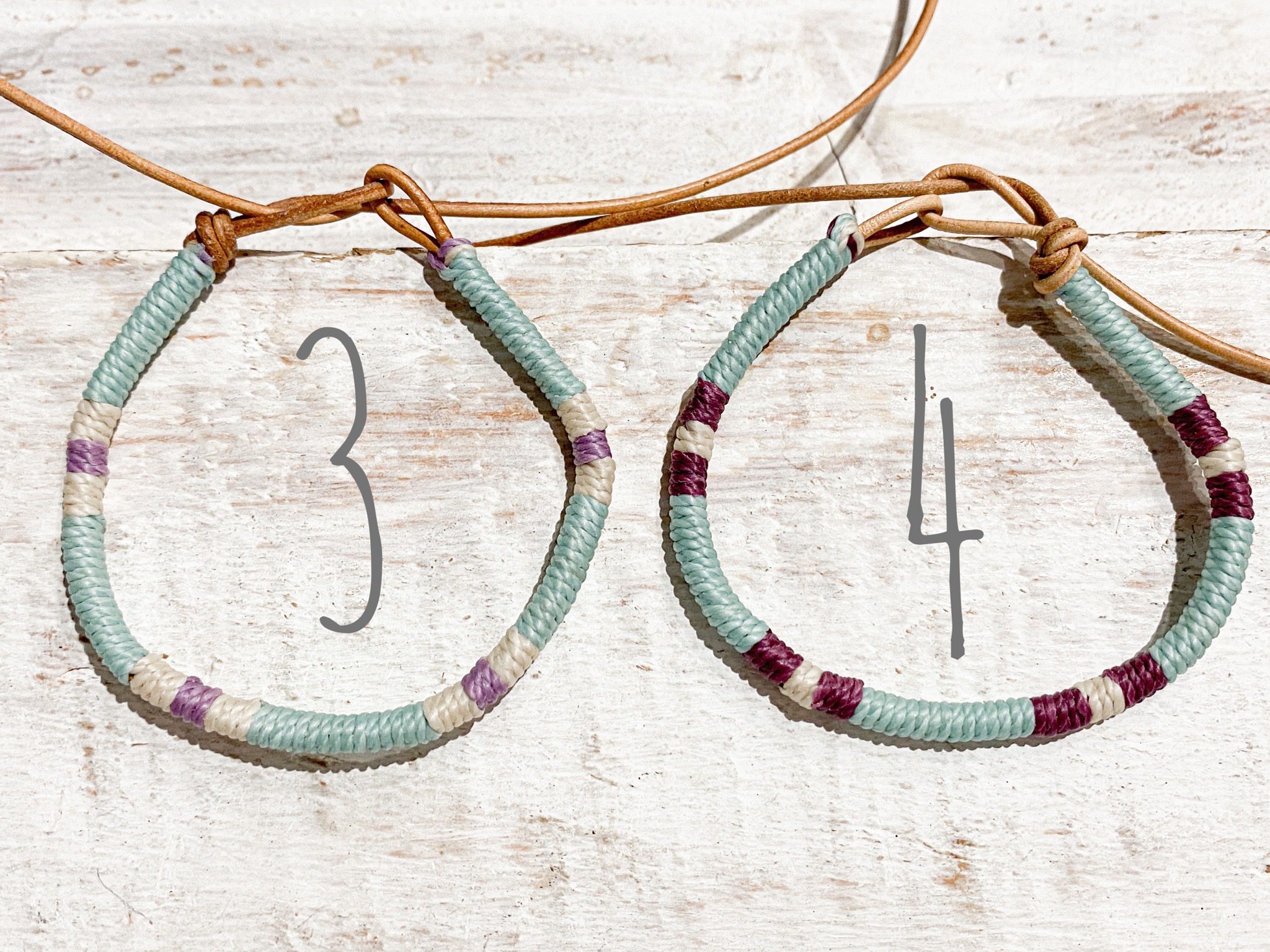 Pulsera cuero agua