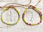 Pulsera cuero amarillo