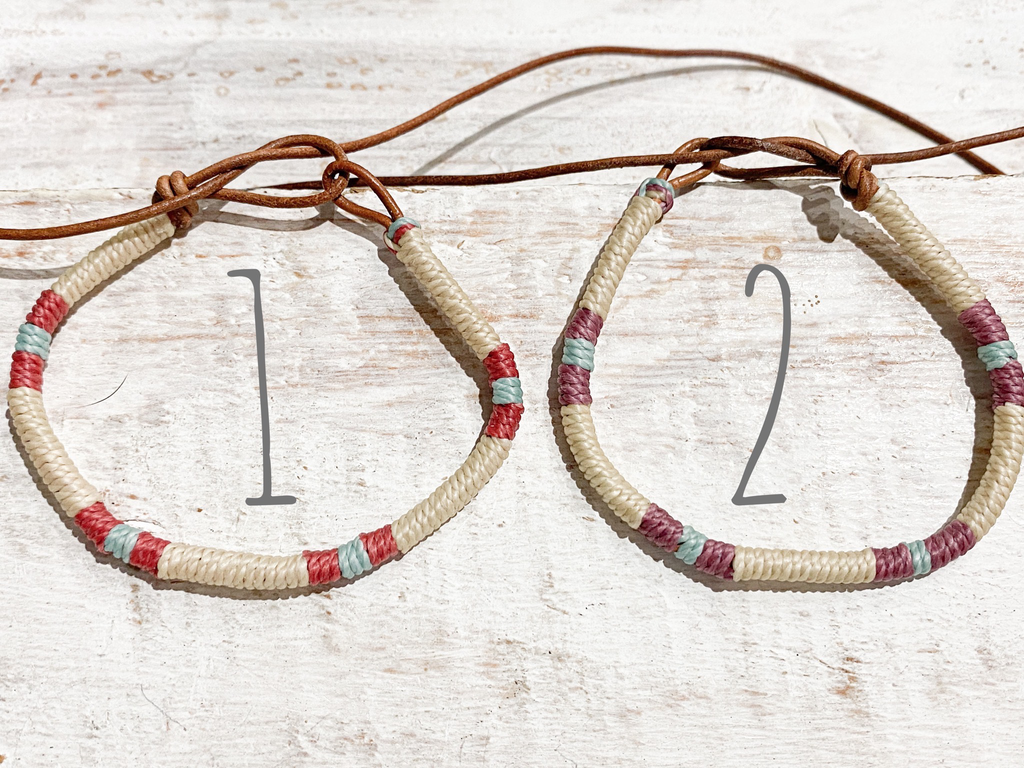 Pulsera cuero mujer natural