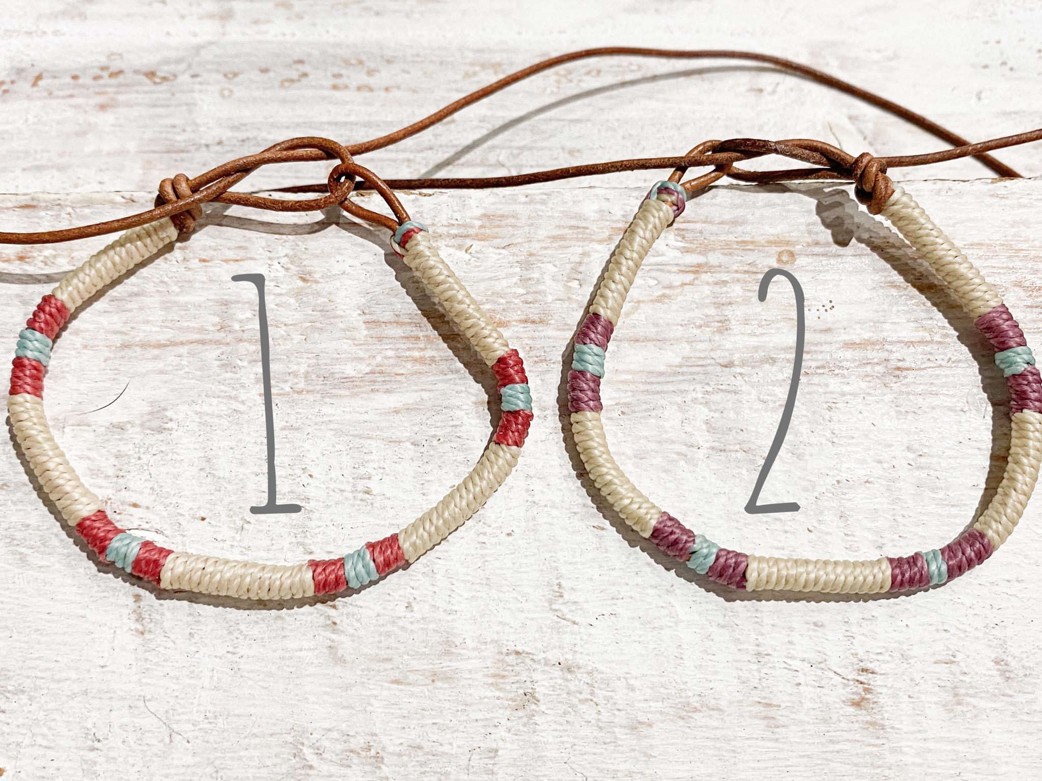 Pulsera cuero mujer natural