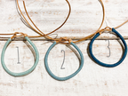 Pulsera cuero azules