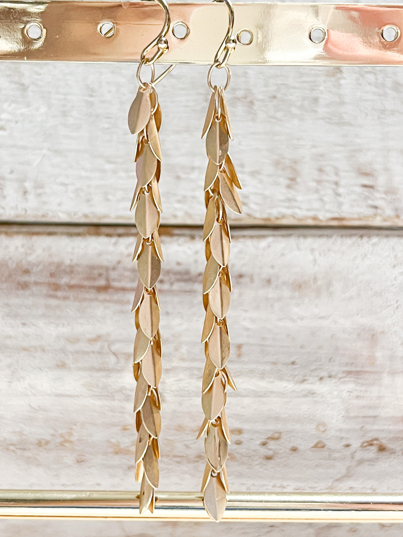 Pendientes hojitas
