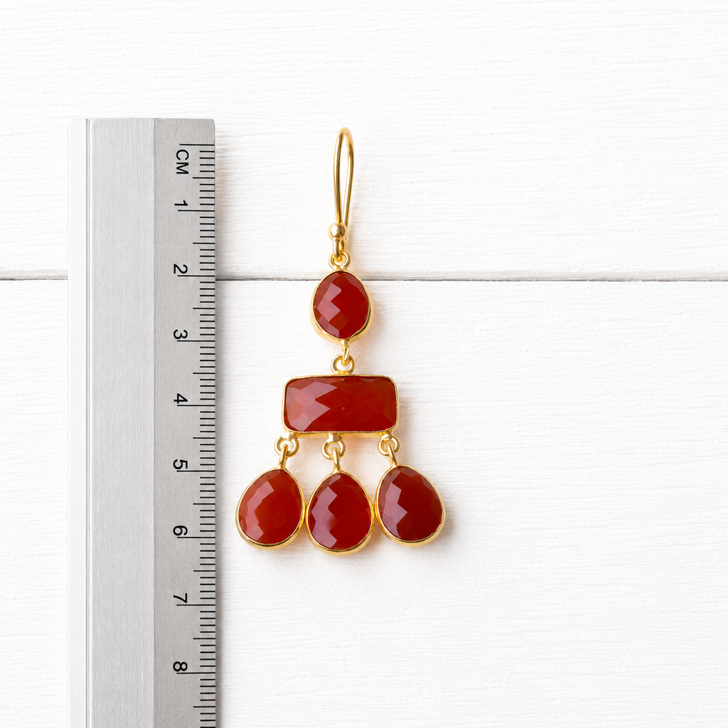 Pendientes gotas teja