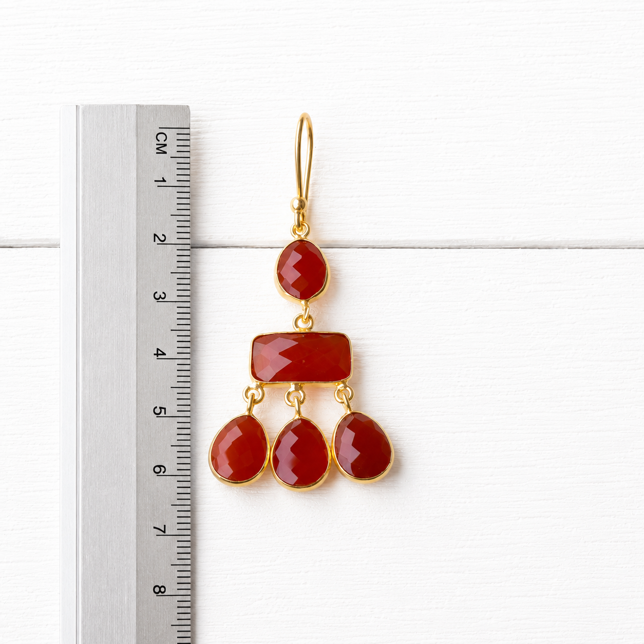 Pendientes gotas teja