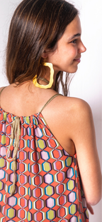 Pendientes cuadrados XL dorados