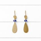 Pendientes doble gota lavanda