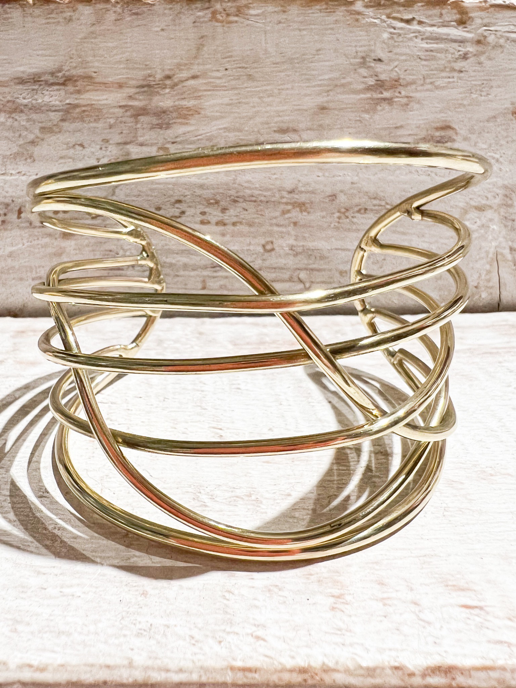 Brazalete dorado latón