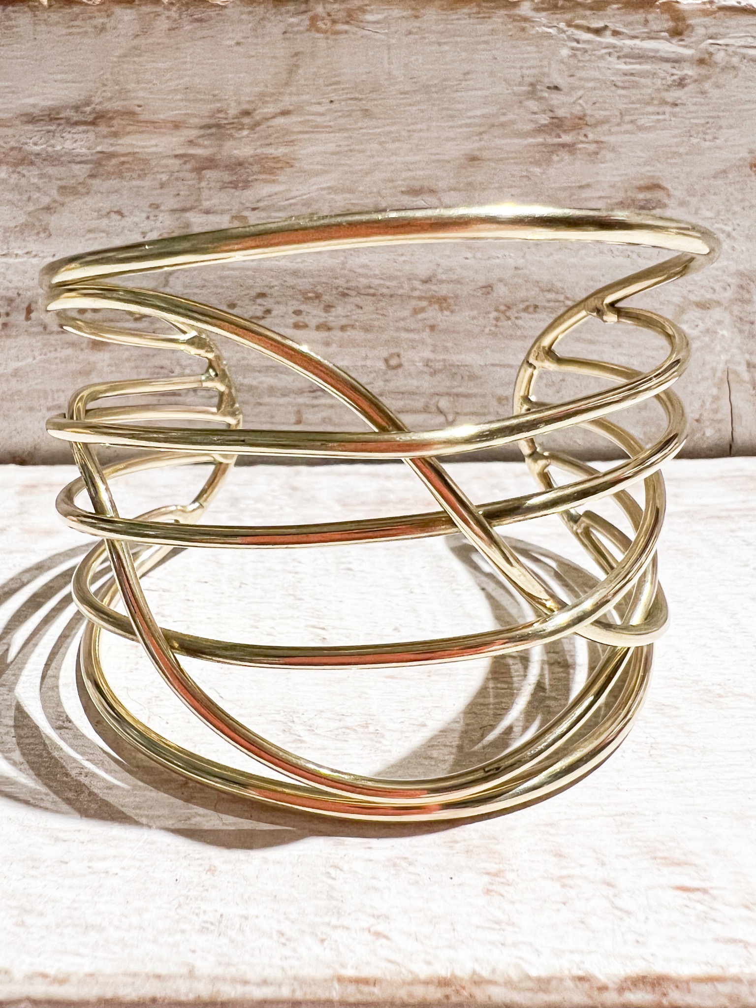 Brazalete dorado latón