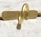 Anillo rectángulo XL dorado
