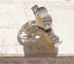 Anillo triple mar plateado