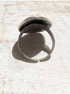 Anillo zamak hipoalergénico ovalado plateado