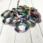 Pack tres pulseras reciclado colores
