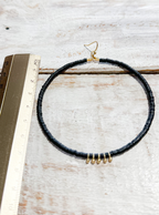 Pendientes aro xxl vinilo negros