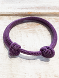 Pulsera nudos morado