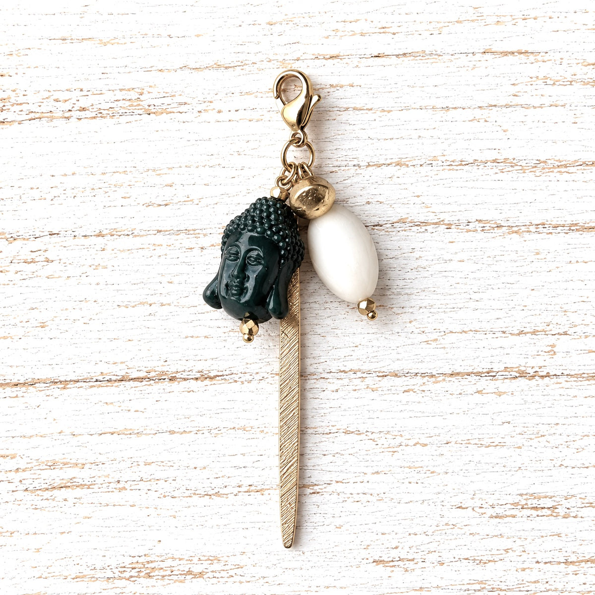 Charm cabeza verde