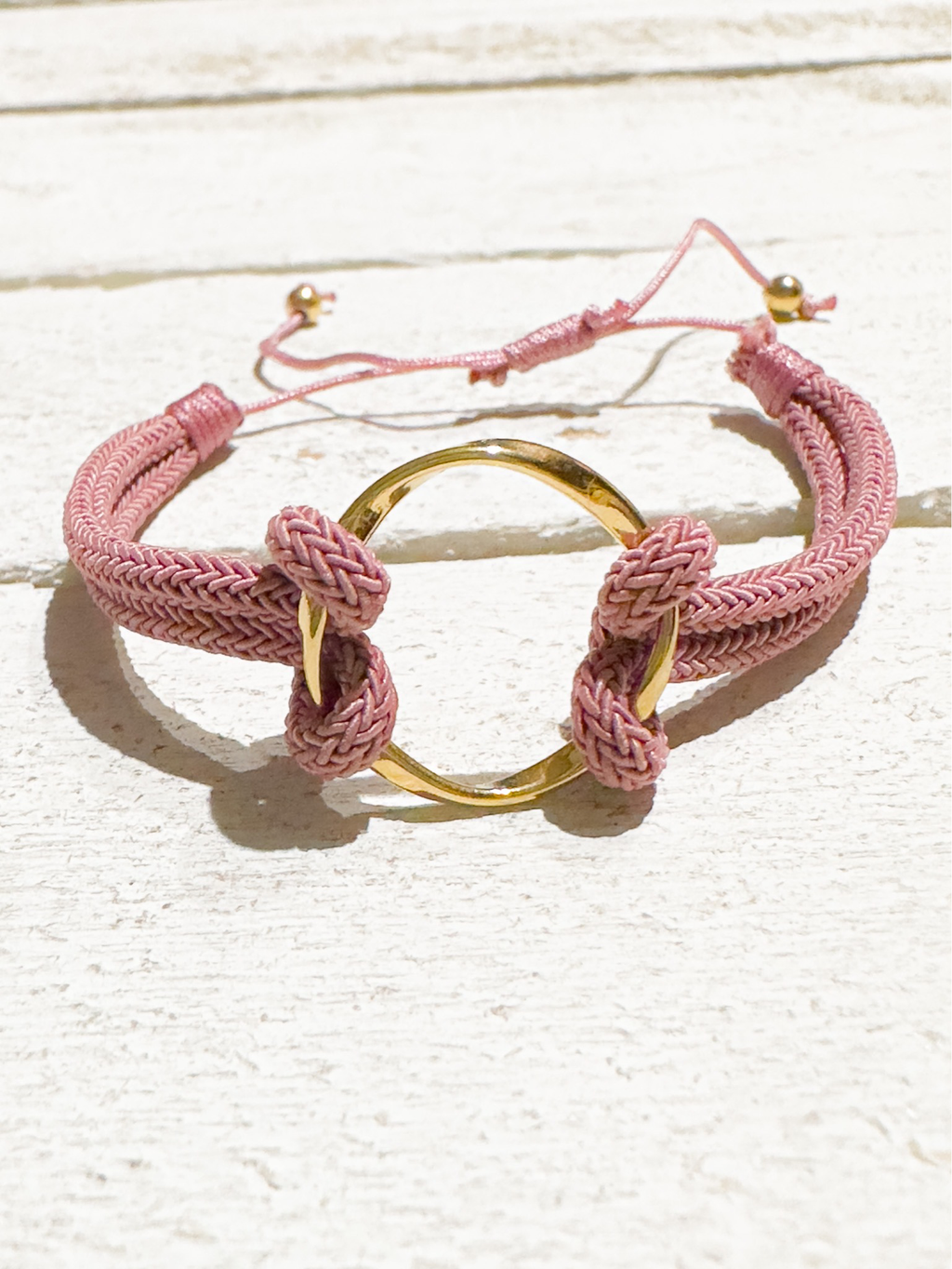 Pulsera aro acero dorado fresa