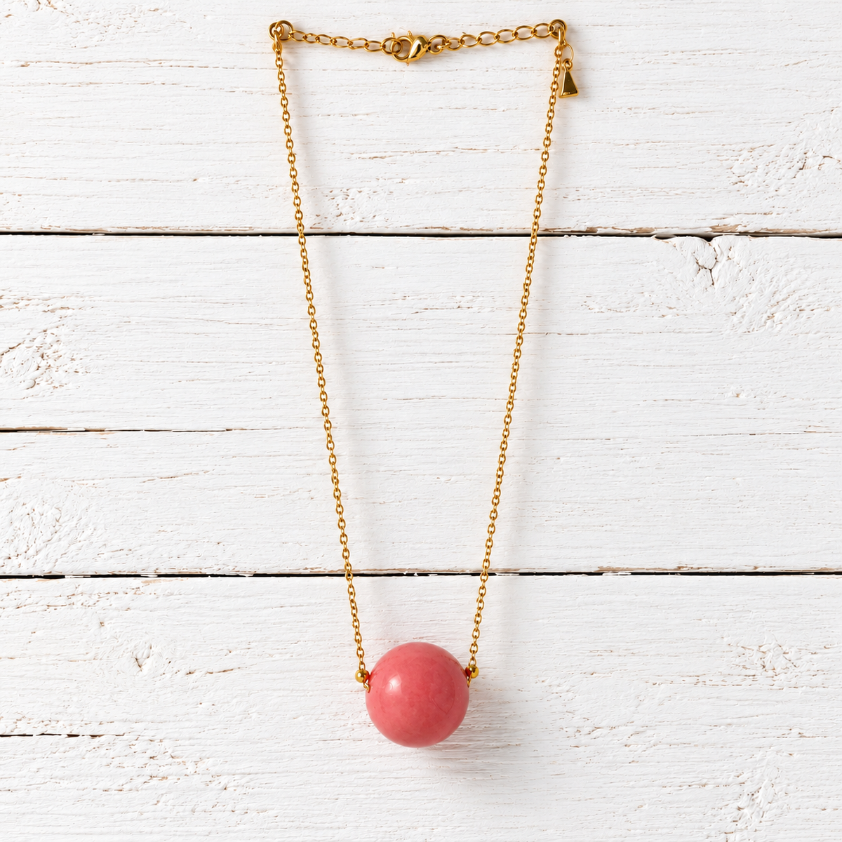 Gargantilla bola rosa