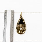 Pendientes cortina gota negros