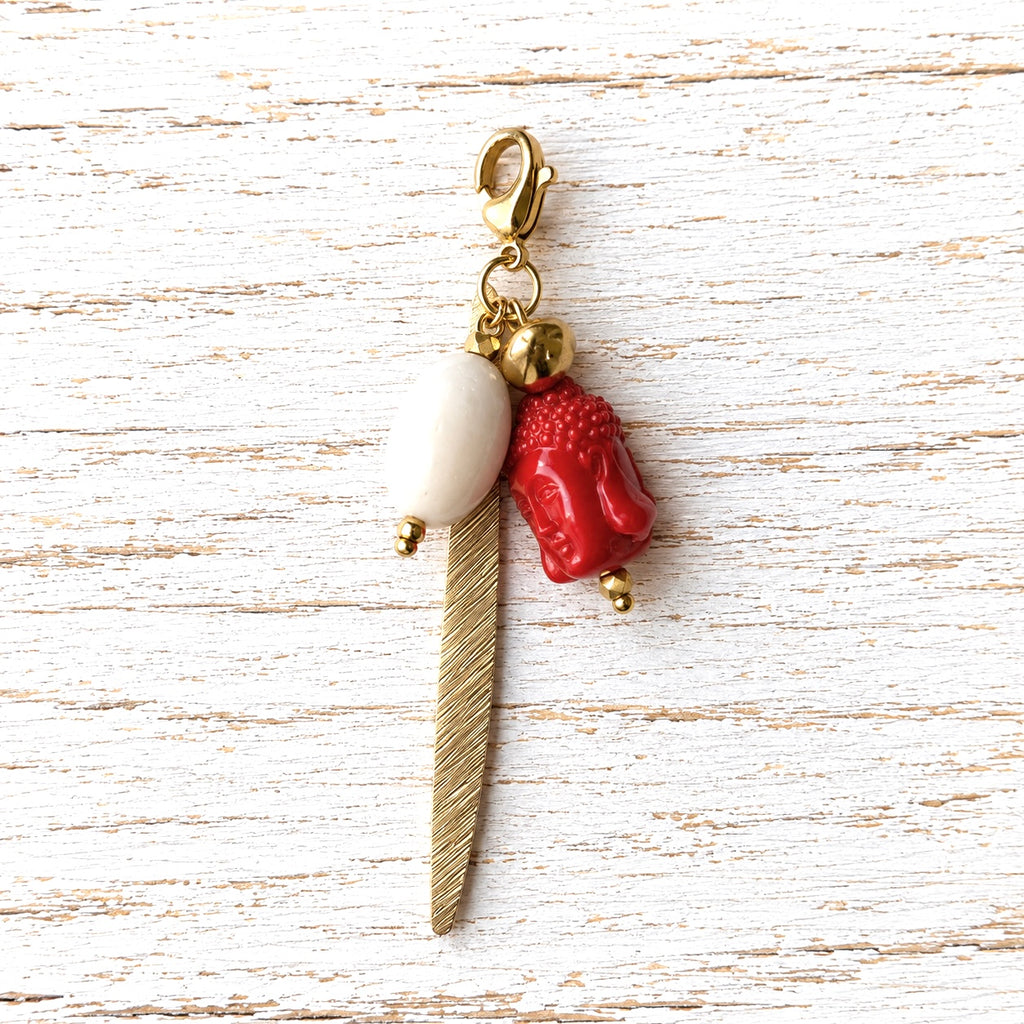 Charm cabeza naranja