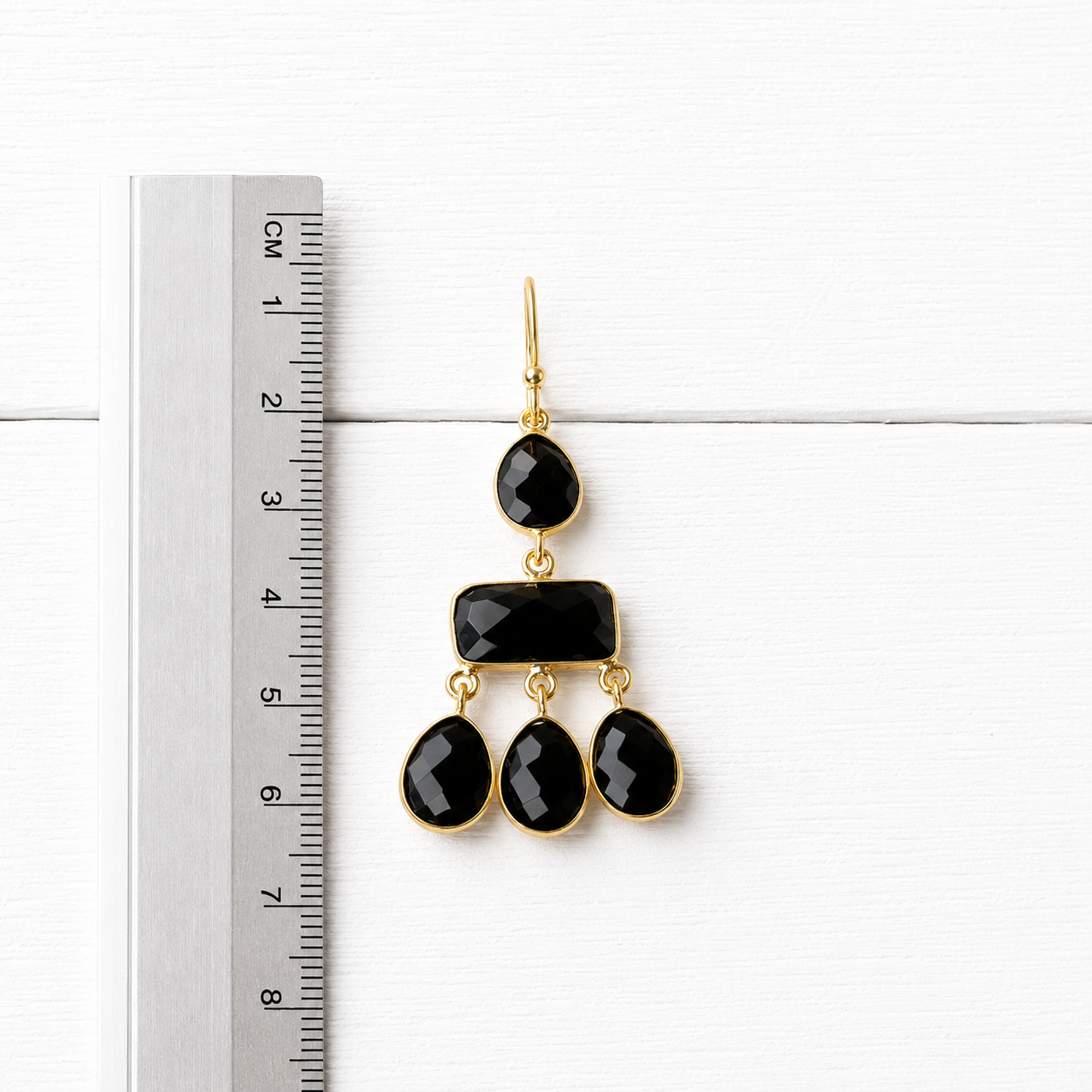 Pendientes gota negros