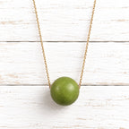 Gargantilla bola verde