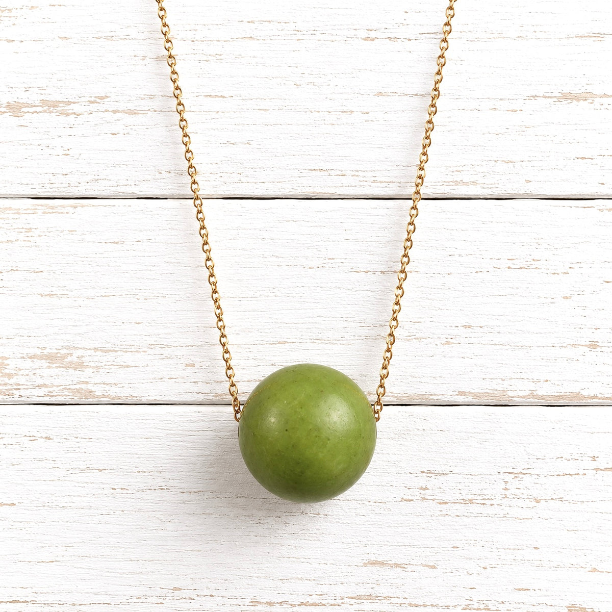 Gargantilla bola verde