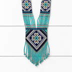 Collar babero miyuki azul y marino