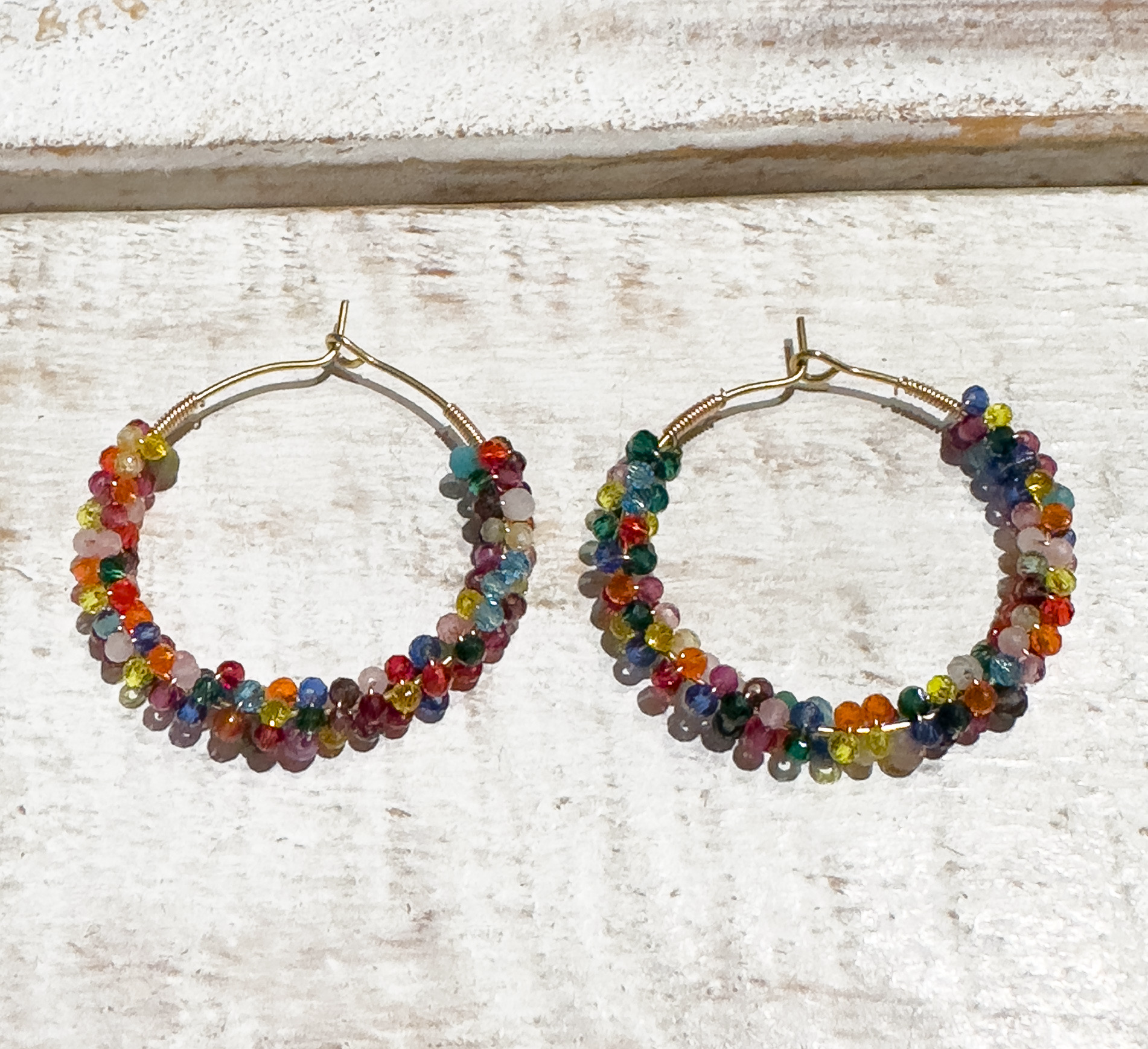 Pendientes aro mix colorines