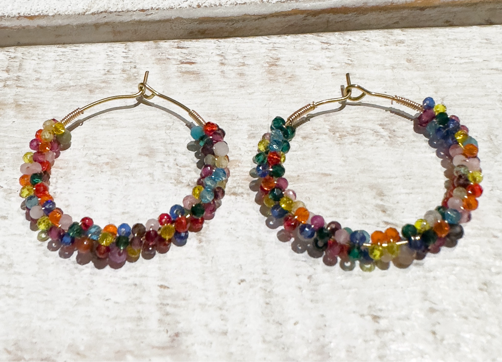 Pendientes aro mix colorines