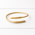 Pulsera doble dorada mate