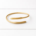 Pulsera doble dorada mate