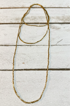 Collar miyuki mini extra largo dorado